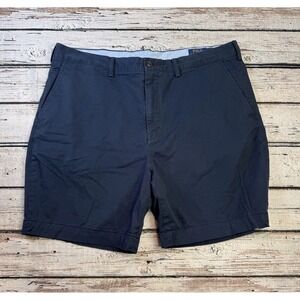 Polo Ralph Lauren Shorts Mens 40 Navy Blue Stretch Classic Fit 8" Chino‎ Twill